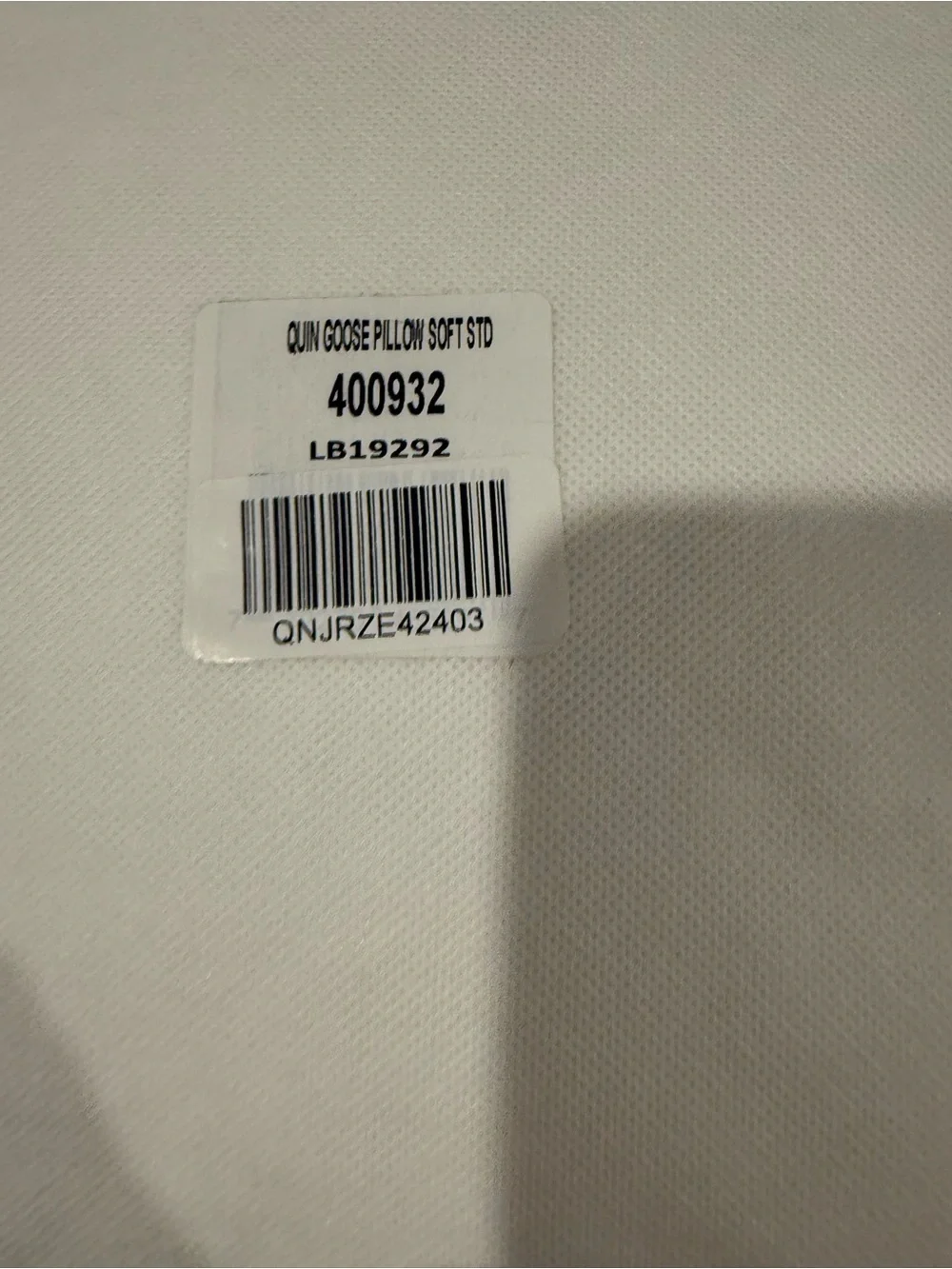 New Quince LUXE White Goose Down Pillow #8 Standard Soft/Medium MSRP $124